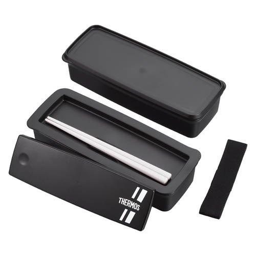 サーモス 食洗機対応 フレッシュランチボックス0.98L ブラックシルバー