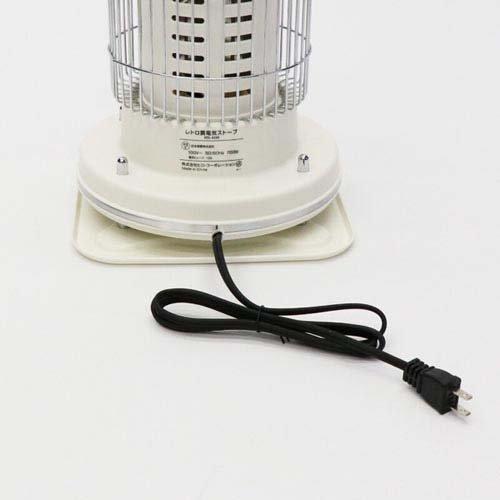 レトロ調電気ストーブ HDL-4249 ホワイト ( 1個 )/ HIRO : 爽快