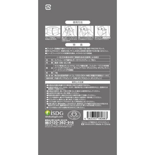 期間限定送料無料 医食同源ドットコム スパンレース不織布 ガーゼマスク 個別包装 グレー 7枚入 Cisama Sc Gov Br