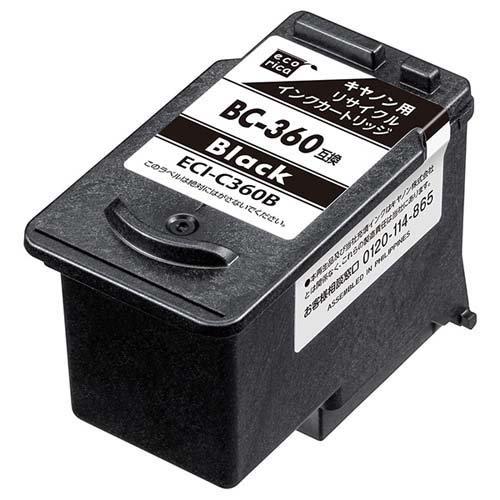 エコリカ ECI-C360B リサイクルインク ブラック ( 1個 ) | 