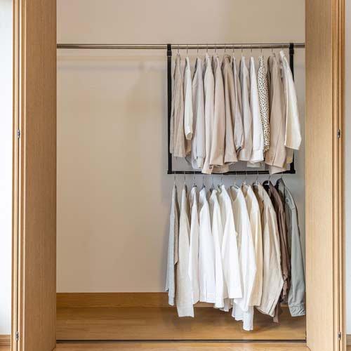 吊下げハンガー (伸縮ポール46-80cm) TH-1BK ( 1本 )/ セキスイ : 爽快