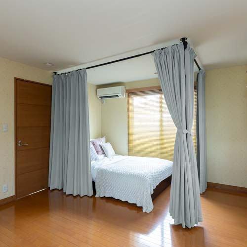 つっぱり支柱カーテンポールセット TCS-32 ( 1セット )/ セキスイ