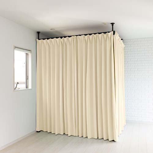 つっぱり支柱カーテンポールセット TCS-32 ( 1セット )/ セキスイ