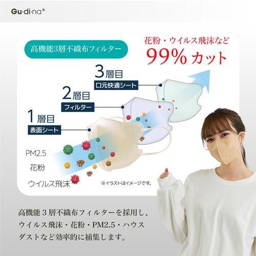 グディナ 快適立体マスクグレー ( 30枚 )/ : 爽快ドラッグ - 通販