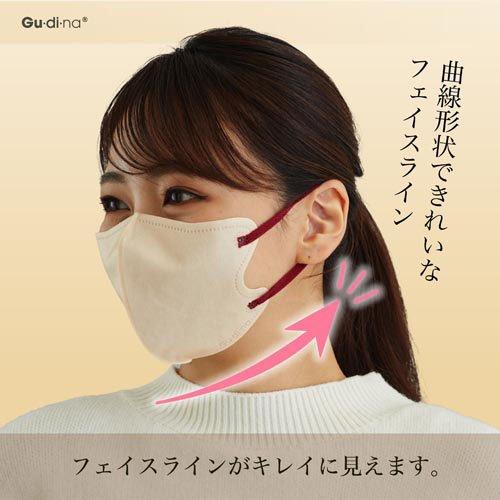 グディナ スパンレース不織布立体マスクエクルベージュ ( 30枚