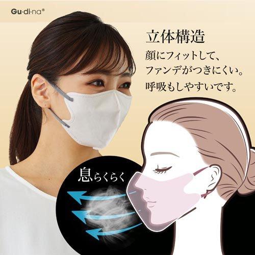 グディナ スパンレース不織布立体マスクエクルベージュ ( 30枚