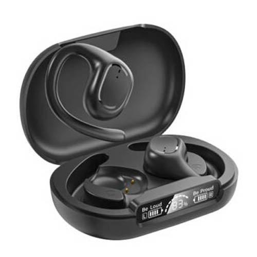 LAZOS 独立型 空気伝導 Bluetoothイヤホン ブラック L-TWS-4 ( 1個