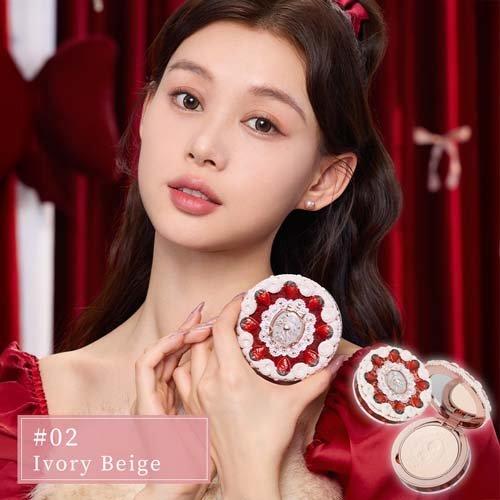 企画品)フラワーノーズ ストロベリーキューピッド プレストパウダー 02