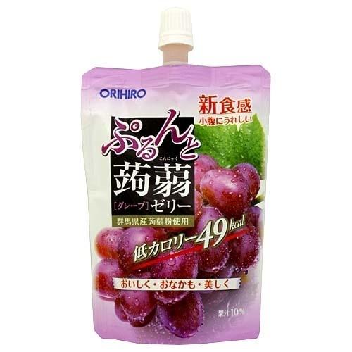 ぷるんと蒟蒻ゼリー スタンディング グレープ ( 130g*8コ入 )/ : 爽快