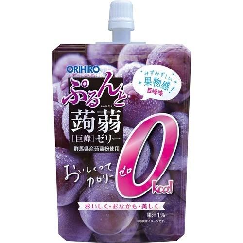 ぷるんと蒟蒻ゼリー スタンディング カロリーゼロ 巨峰 ( 130g*8個