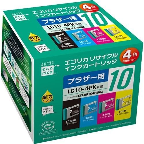 エコリカ ブラザー用インクカートリッジ ECI-BR104P／BOX ( 1セット )｜soukai