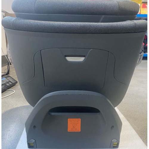 アイリスプラザ チャイルドシート ISOFIX 360度回転式 ポール付 グレー