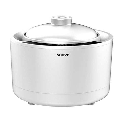 SOUYI JAPAN 本格的な土鍋ごはんを味わえる土鍋炊飯器 ホワイト SOUYI JAPAN 本格的な土鍋ごはんを味わえる土鍋炊飯器 ホワイト