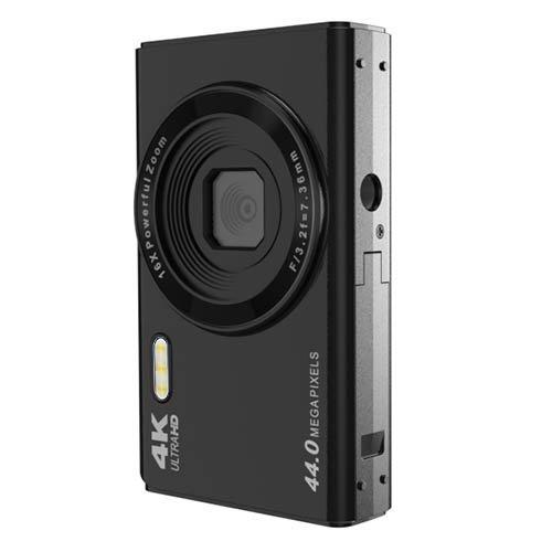 4Kデジタルカメラ 黒 デジタルカメラ 4400万画素 4K録画 32GBカード付 ブラック ( 1セット
