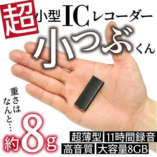 キヨラカ 超小型ICレコーダー(+MP3) 小つぶ君 IC-U04 ( 1個入 ) : 爽快
