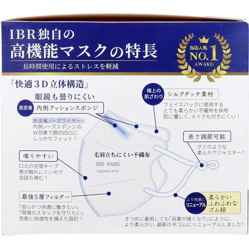 KN95ベーシック 立体構造高機能マスク 個別包装 レギュラーサイズ
