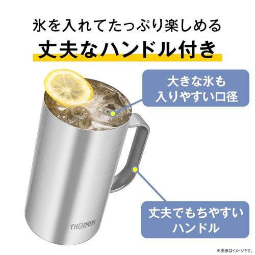 暖突L - ジェックス・サーモスタット - ピタリ適温セット サーモス 食洗機対応 真空断熱ジョッキ 保温保冷 720ml ホワイト JDK