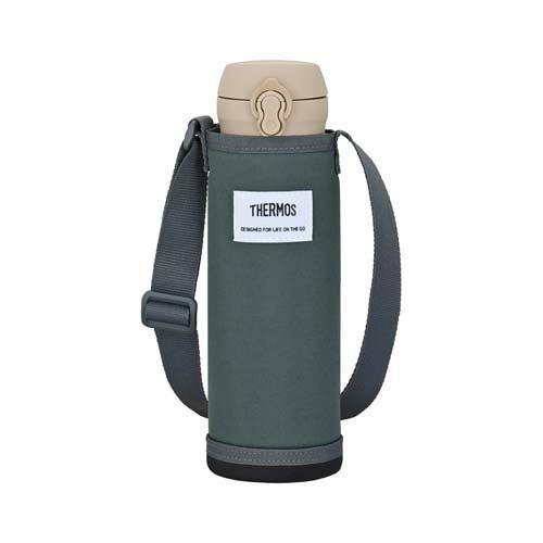 サーモス マイボトルポーチ 約600ml用 ストラップ付き グレー APO-600