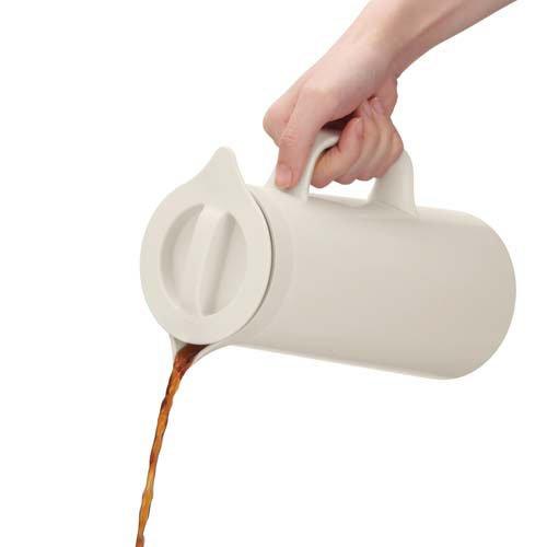 サーモス 食洗機対応 ステンレスポット 1L ホワイトサンド TTH-1000