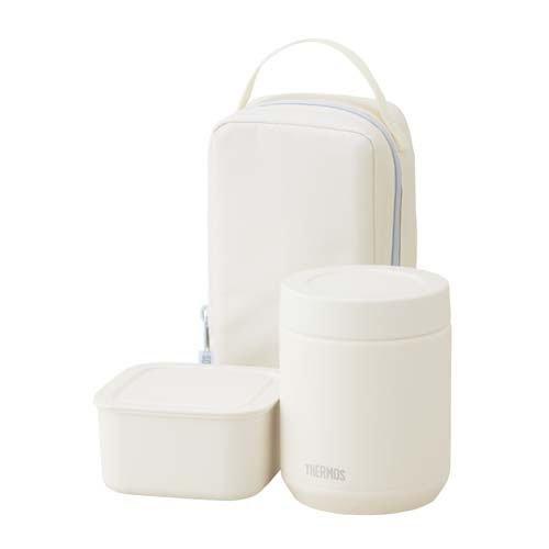 サーモス 食洗機対応 真空断熱スープランチセット 800ml アイボリー