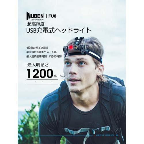 ウーベン(WUBEN) 充電式LEDヘッドライト FU8 ( 1台 )/ ウーベン(WUBEN)_1