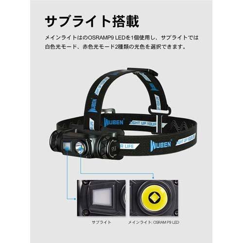ウーベン(WUBEN) 充電式LEDヘッドライト FU8 ( 1台 )/ ウーベン(WUBEN)_2