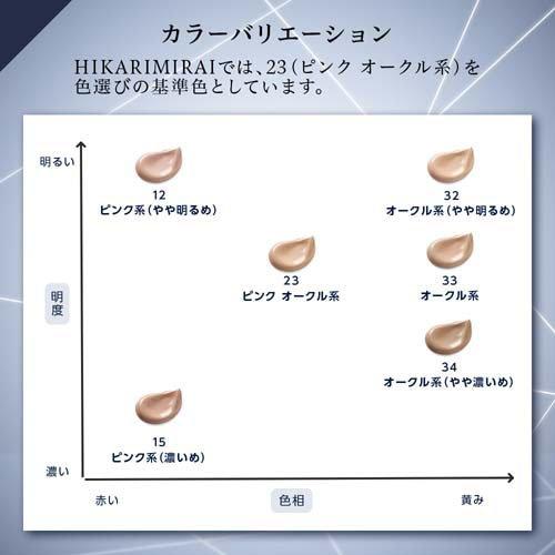 ヒカリミライ コントラスト クリーム ファンデーション 23 ピンク