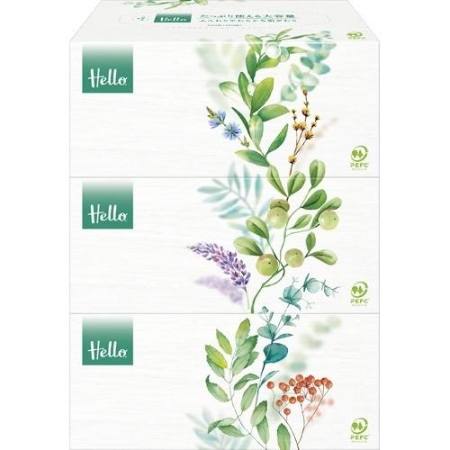 ハロー ボックスティシュ Pefc100 280組 3個入 ハロー ティッシュ 爽快ドラッグ 通販 Yahoo ショッピング