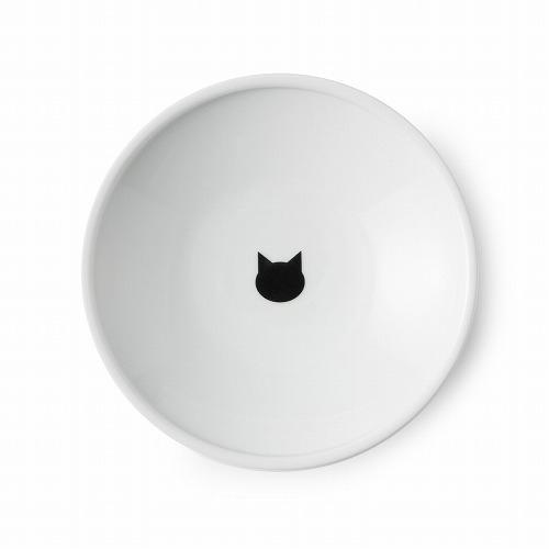 脚付フードボウル 浅広口タイプ 猫柄 シリコン付き ( 1個 )/ 猫壱