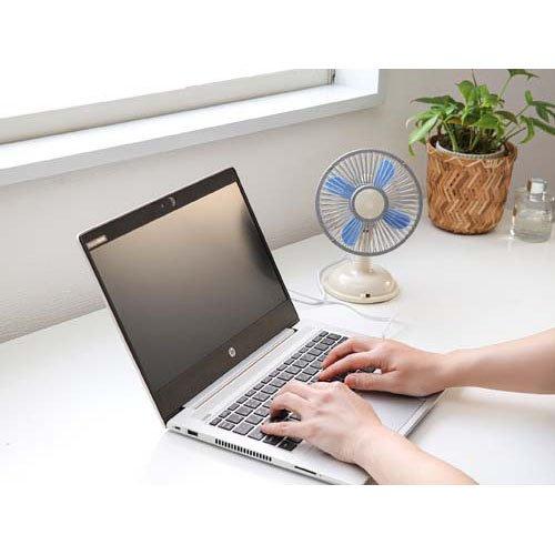 レトロ ミニ扇風機 卓上 電池式・USB QT-628 ( 1台 )/ ヒラカワ : 爽快