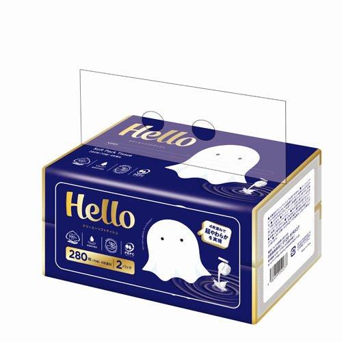 限定値下げ！【新品・未使用】HYALODEEPPATCH 2枚入り×4袋×17箱 ハロー クリーミーソフトティシュ パック 4枚重ね ( 70組(280枚)×2個入