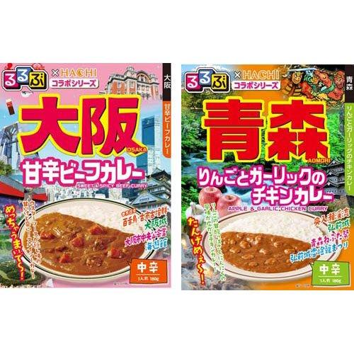 企画品)るるぶ×ハチ食品 ご当地カレー食べ比べ14種アソートセット ( 1