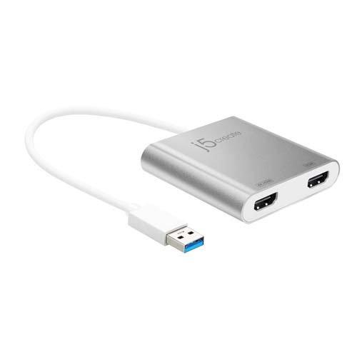 USB3.0 to Dual HDMIディスプレイアダプター JUA365 ( 1個 )/ j5create(ジェイファイブクリエイト)の画像