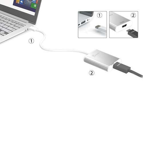 USB3.0 to 4K HDMIディスプレイアダプター JUA354 ( 1個 )/ j5create(ジェイファイブクリエイト)の画像