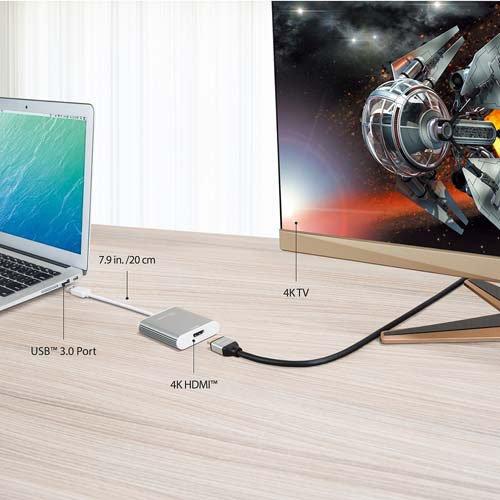 USB3.0 to 4K HDMIディスプレイアダプター JUA354 ( 1個 )/ j5create(ジェイファイブクリエイト)の画像