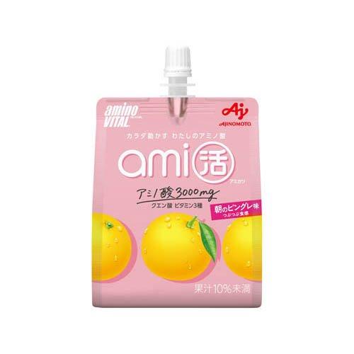 アミノバイタル ami活 ゼリードリンク 朝のピングレ味 ( 180g×6個
