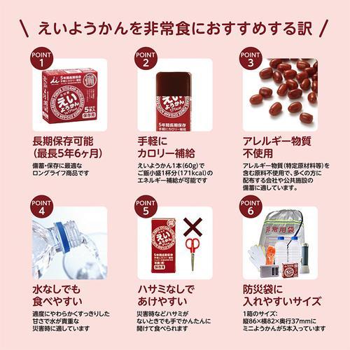 井村屋 えいようかん ( 60g*5本入 )/ 備蓄 防災 長期保存 ) : 爽快