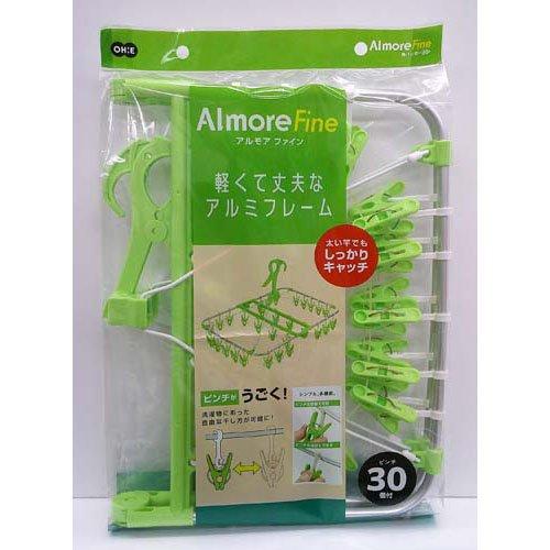 アルモアファイン 角ハンガー ピンチ30個付 グリーン ( 1個 )/ オーエ