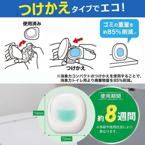 消臭力 コンパクト トイレ用 グリーンフルーティ 置き型 つけかえ ( 2