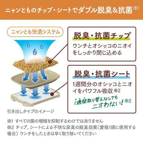 ニャンとも清潔トイレ 脱臭・抗菌シート 猫用トイレシート ( 4枚入