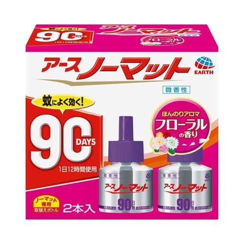 アース 日本正規代理店品 最大88%OFFクーポン ノーマット 取替えボトル蚊取り 90日用 2本 微香性 45ml