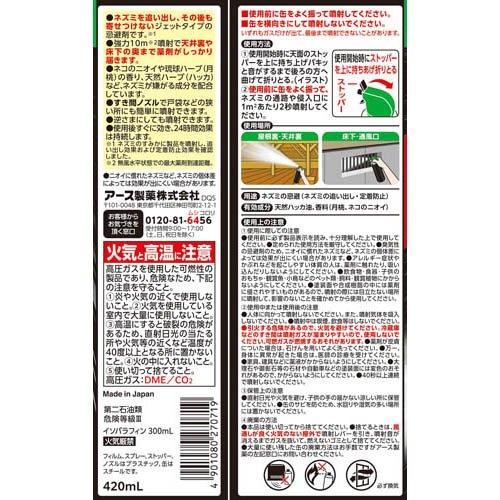 ネズミのみはり番 追い出しジェット ねずみよけ 忌避剤 スプレー 鼠 い