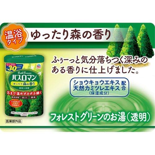 バスロマン 入浴剤 ゆったり森の香り ( 600g )/ バスロマン ( 入浴剤 )｜soukai