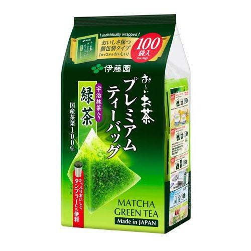 おいり１００g✖️１８袋 伊藤園 おーいお茶 プレミアムティーバッグ 抹茶入り緑茶 ( 1.8g*100袋