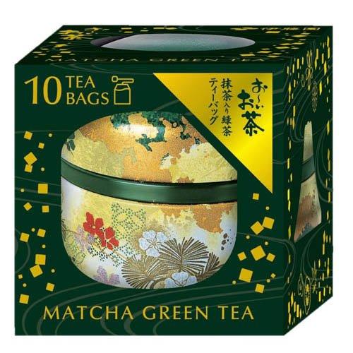 伊藤園 おーいお茶 茶缶入りティーバッグ 抹茶入り緑茶 ( 1.8g×10袋