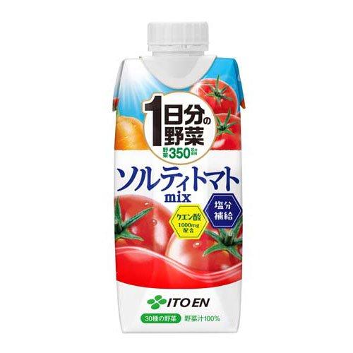 伊藤園 1日分の野菜 ソルティトマト キャップ付き紙パック ( 330ml×12