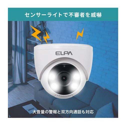 エルパ(ELPA)ドーム型カメラ 屋内用 センサーライト搭載 TBC-DC300 ( 1