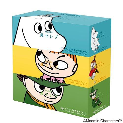 企画品)ネピア 鼻セレブティッシュ ムーミンコラボパッケージ ( 3箱入