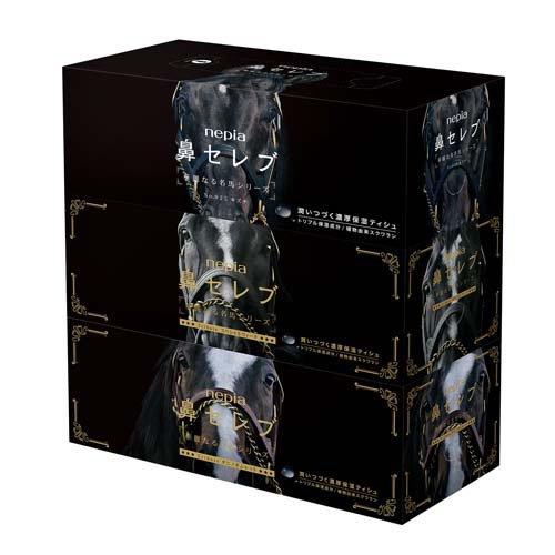 ネピア 鼻セレブティッシュ 華麗なる名馬 コラボパッケージ ( 200組×3