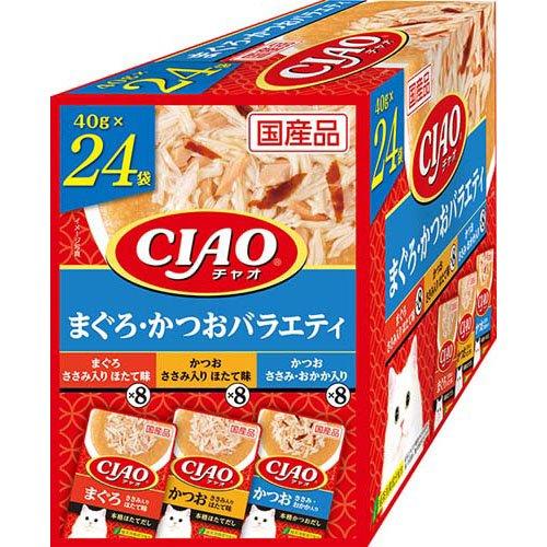 CIAO パウチ まぐろ・かつおバラエティ ( 40g×24袋入 )/ チャオ